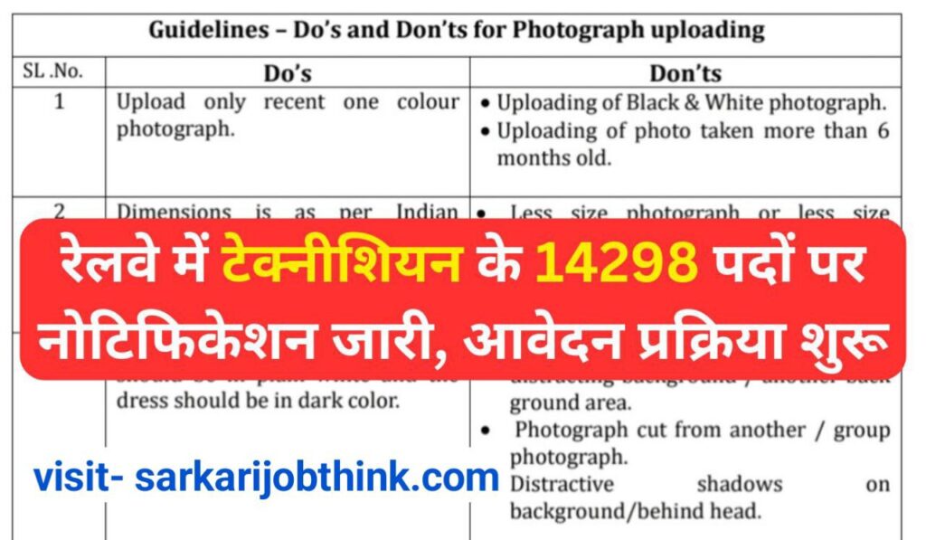 Railway Technician Vacancy 2024: रेलवे भर्ती का 14298 पदों पर नोटिफिकेशन जारी, आवेदन 16 अक्टूबर तक